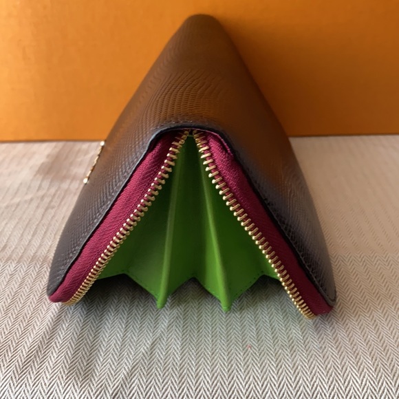 Auth. ETRO Wallet Tricolore zippy wallet - Picture 11 of 15